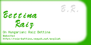 bettina raiz business card